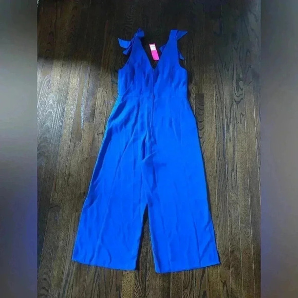 Lilly Pulitzer Women's 10 Danni Jumpsuit in Corsica Blue - NWT!! - Picture 13 of 13